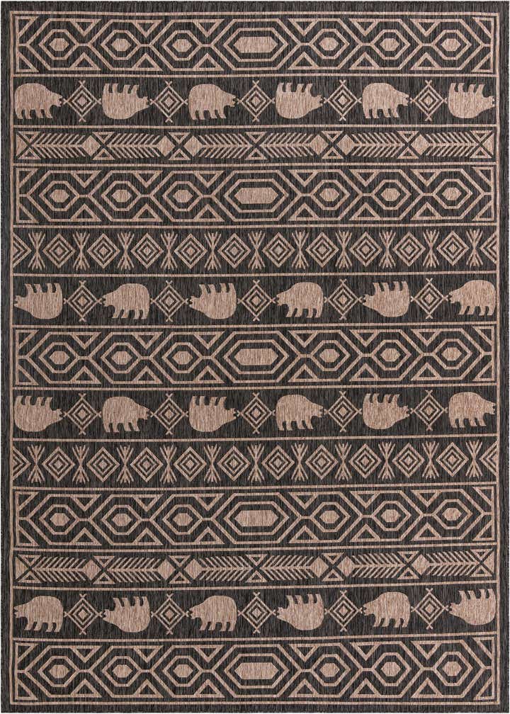 10' x 14' Easy-Clean Southwestern Indoor / Outdoor Rug