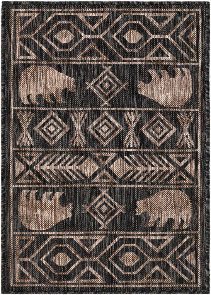 2' x 3' Easy-Clean Southwestern Indoor / Outdoor Rug