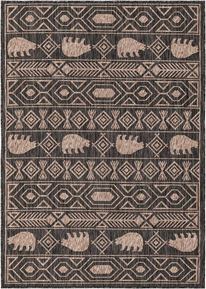 4' x 6' Easy-Clean Southwestern Indoor / Outdoor Rug