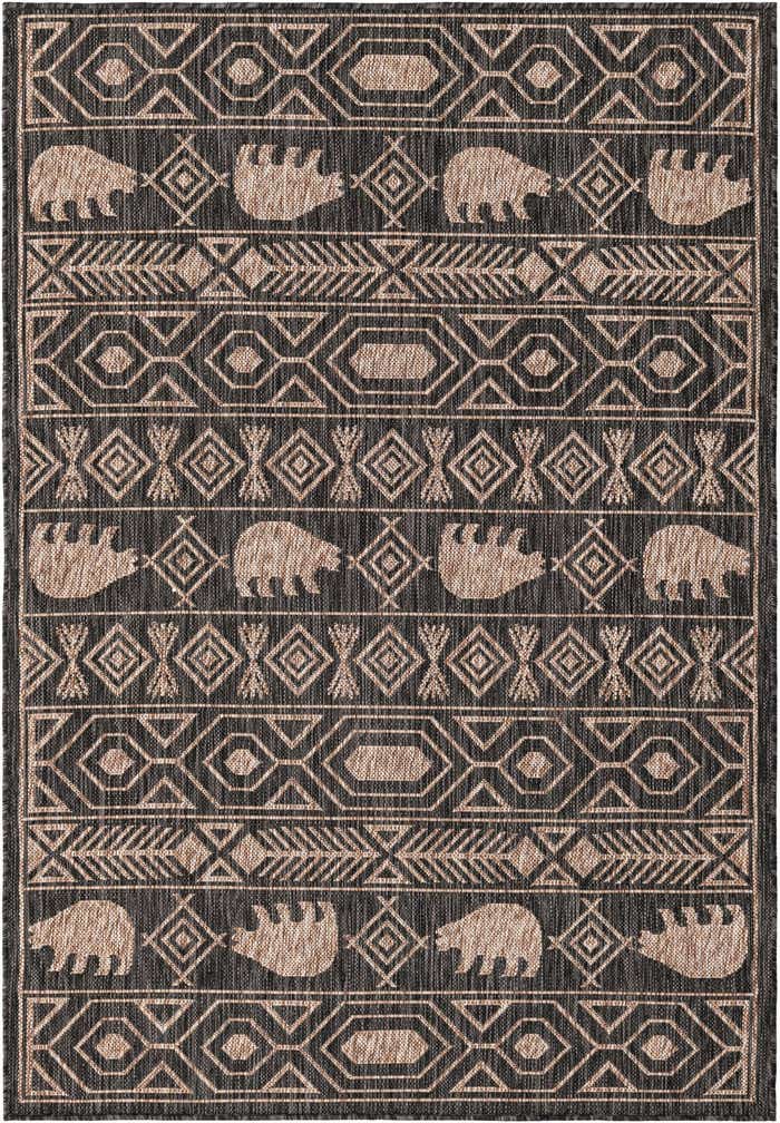 4' x 6' Easy-Clean Southwestern Indoor / Outdoor Rug