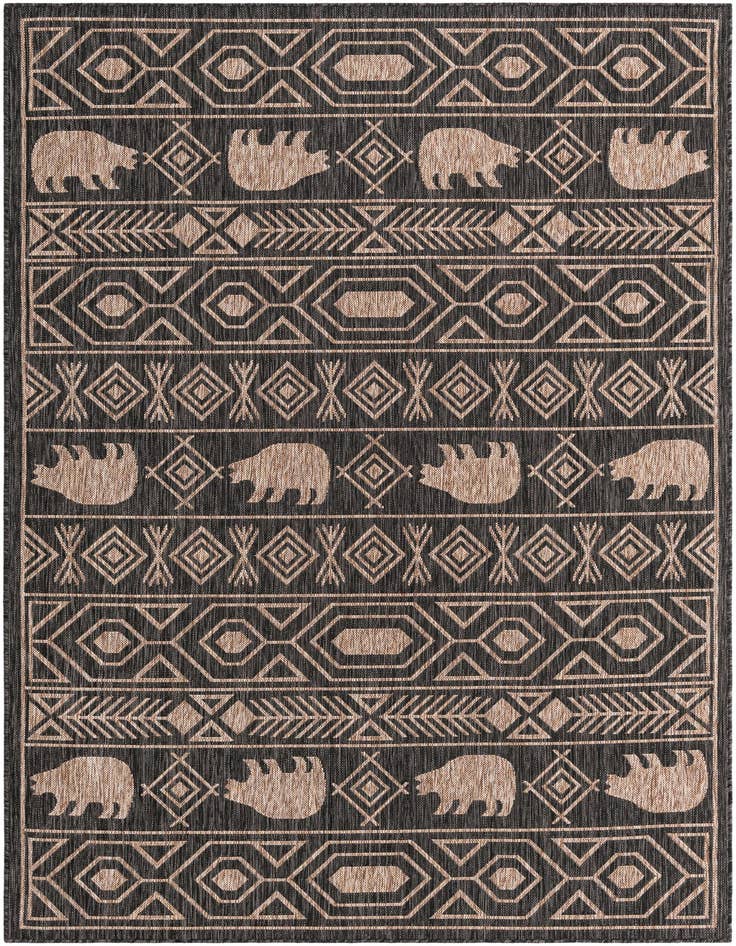 Detail image of 6' x 9' Easy-Clean Southwestern Indoor / Outdoor Rug