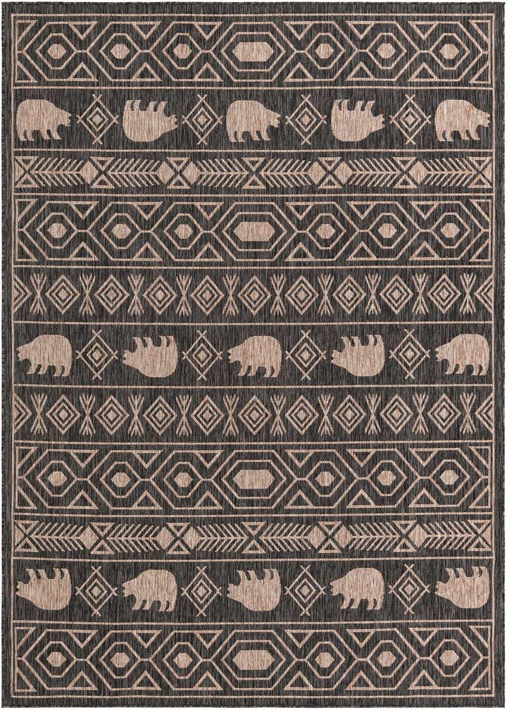 7' 10 x 10' Easy-Clean Southwestern Indoor / Outdoor Rug