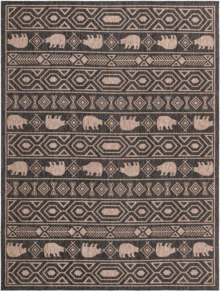 9' x 12' Easy-Clean Southwestern Indoor / Outdoor Rug