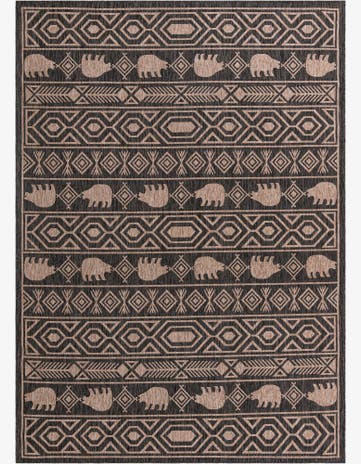 10' x 14' Easy-Clean Southwestern Indoor / Outdoor Rug