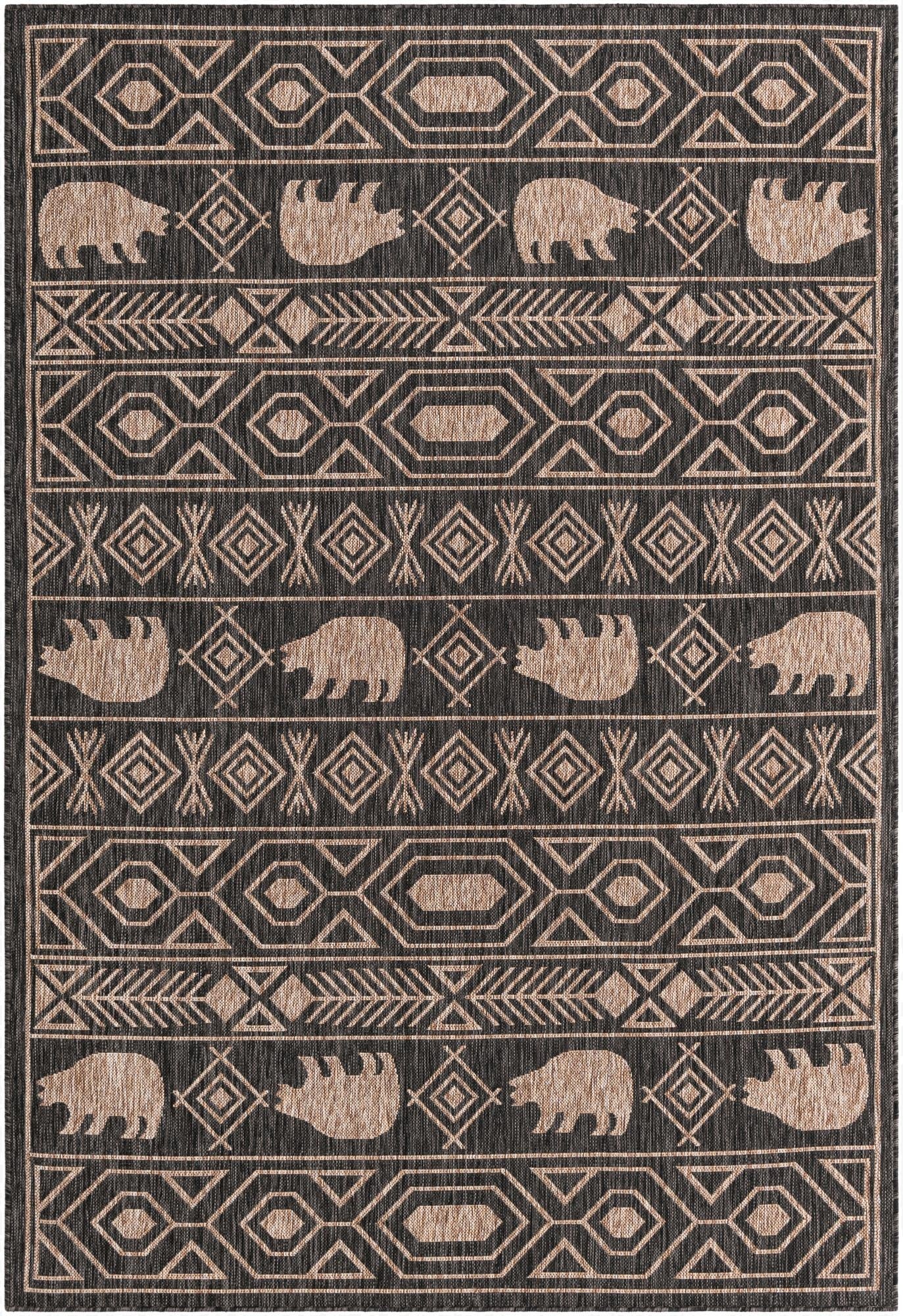 6' x 9'  Washable Southwestern Indoor / Outdoor Rug