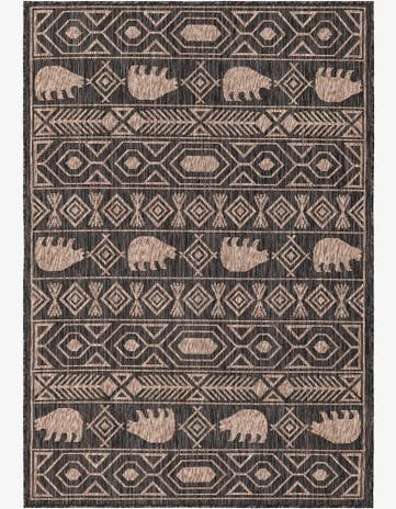 4' x 6' Easy-Clean Southwestern Indoor / Outdoor Rug