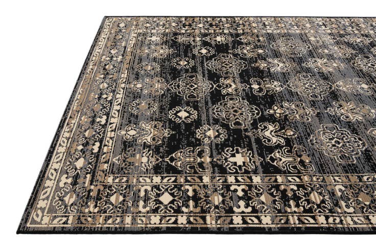 Detail image of 5' 2 x 7' 7 Easy-Clean Traditional Indoor / Outdoor Rug