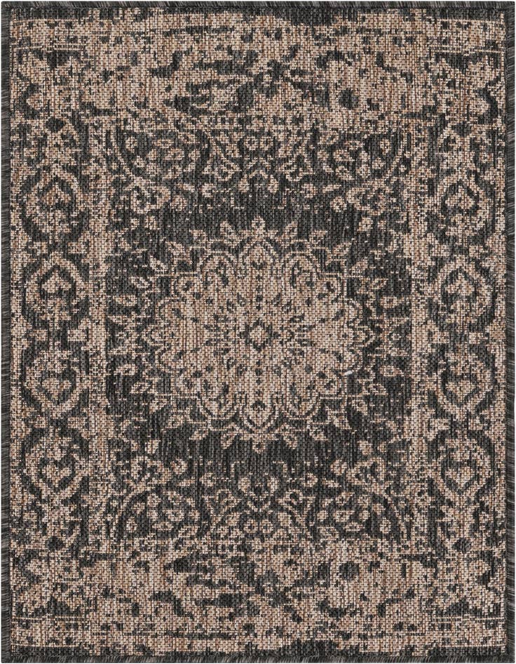 Detail image of 2' x 3' Easy-Clean Traditional Indoor / Outdoor Rug