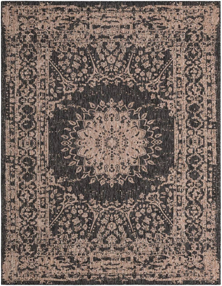 Detail image of 6' x 9' Easy-Clean Traditional Indoor / Outdoor Rug