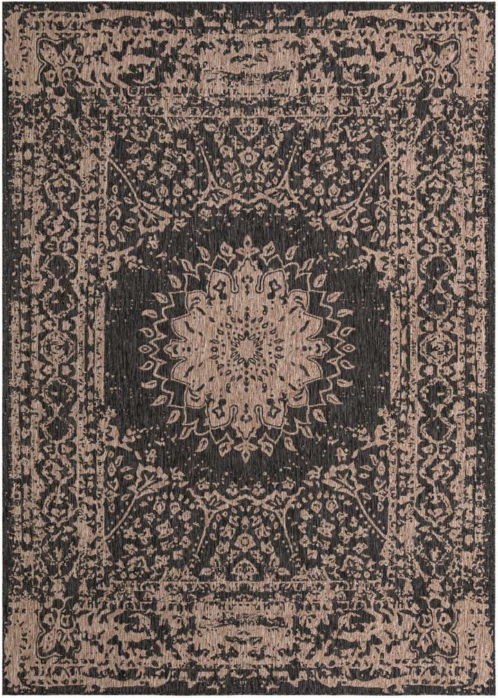 7' 10 x 10' Easy-Clean Traditional Indoor / Outdoor Rug