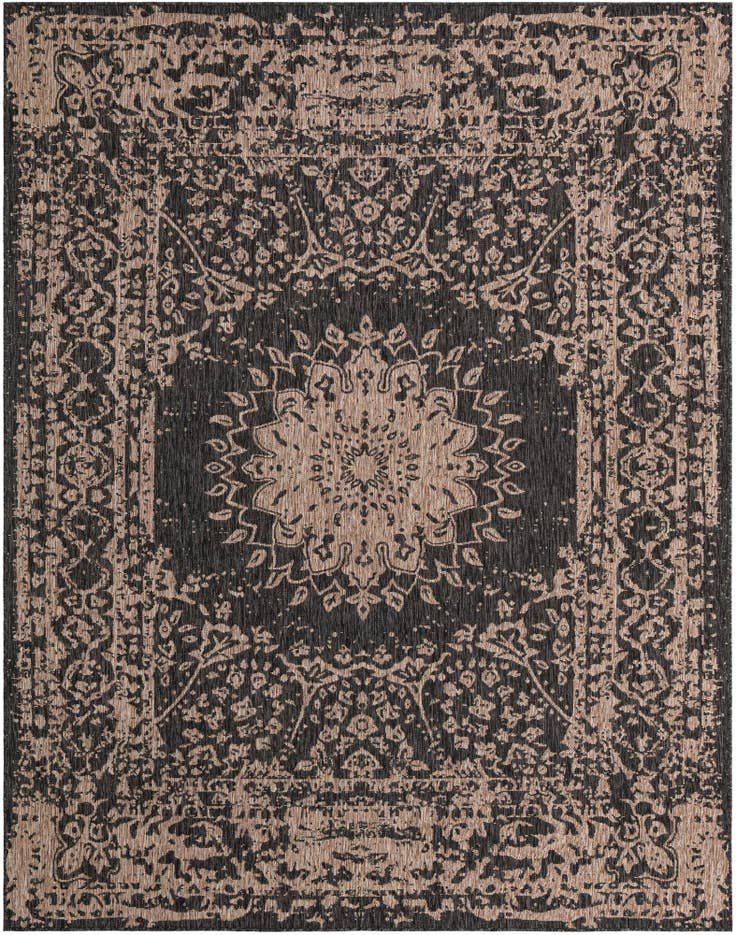 Detail image of 7' 10 x 10' Easy-Clean Traditional Indoor / Outdoor Rug
