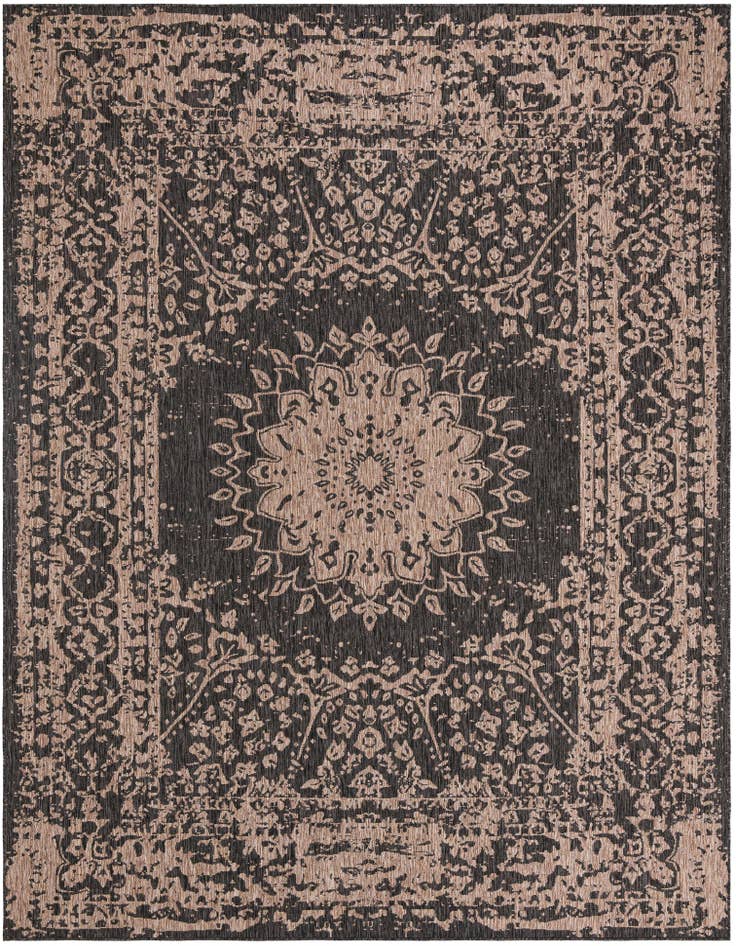 Detail image of 9' x 12' Easy-Clean Traditional Indoor / Outdoor Rug