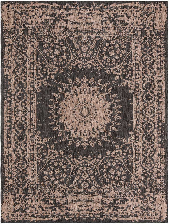 9' x 12' Easy-Clean Traditional Indoor / Outdoor Rug