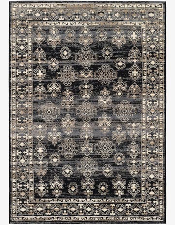 5' 2 x 7' 7 Easy-Clean Traditional Indoor / Outdoor Rug