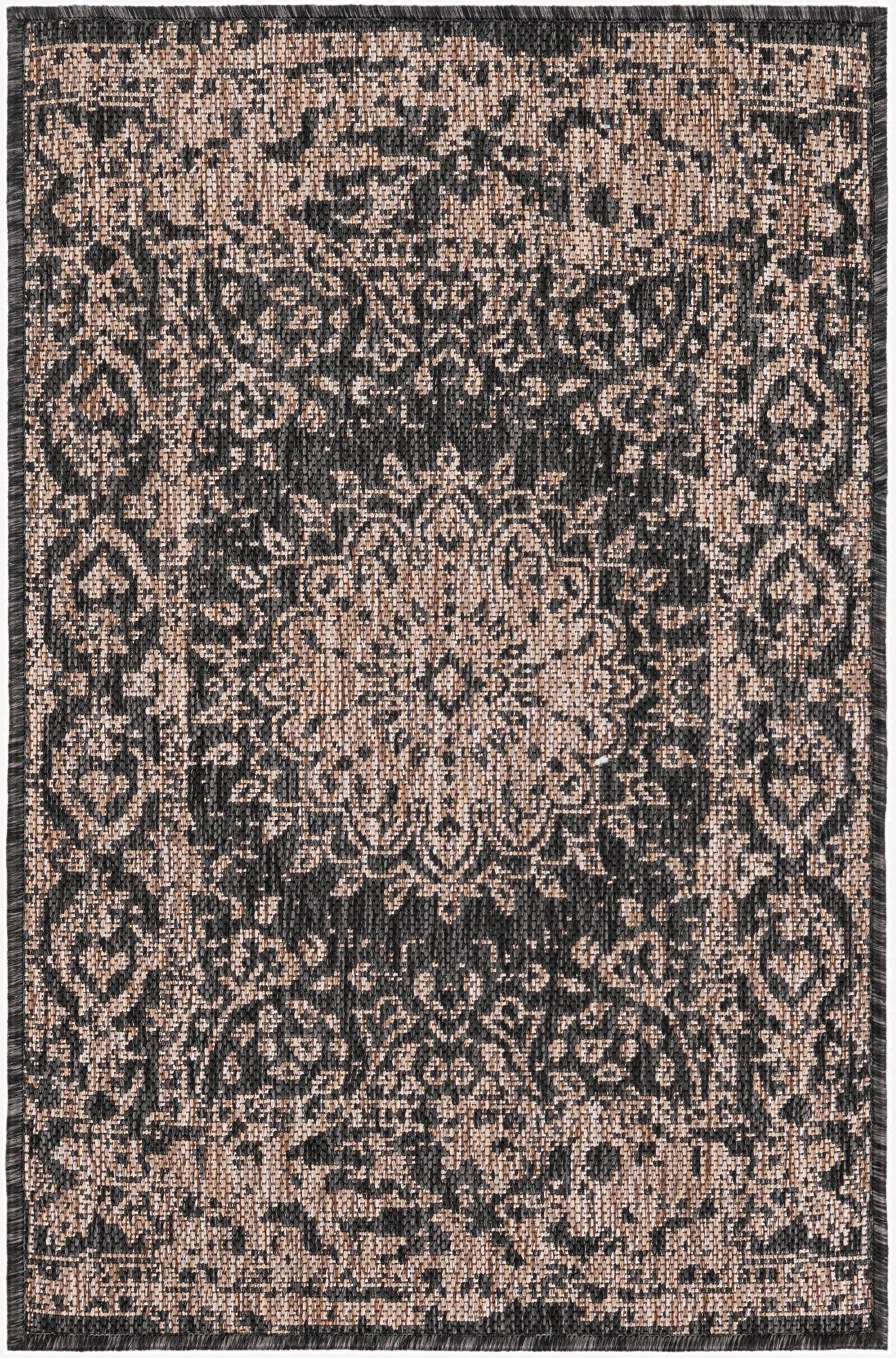 Primary image 2' x 3'  Washable Traditional Indoor / Outdoor Rug