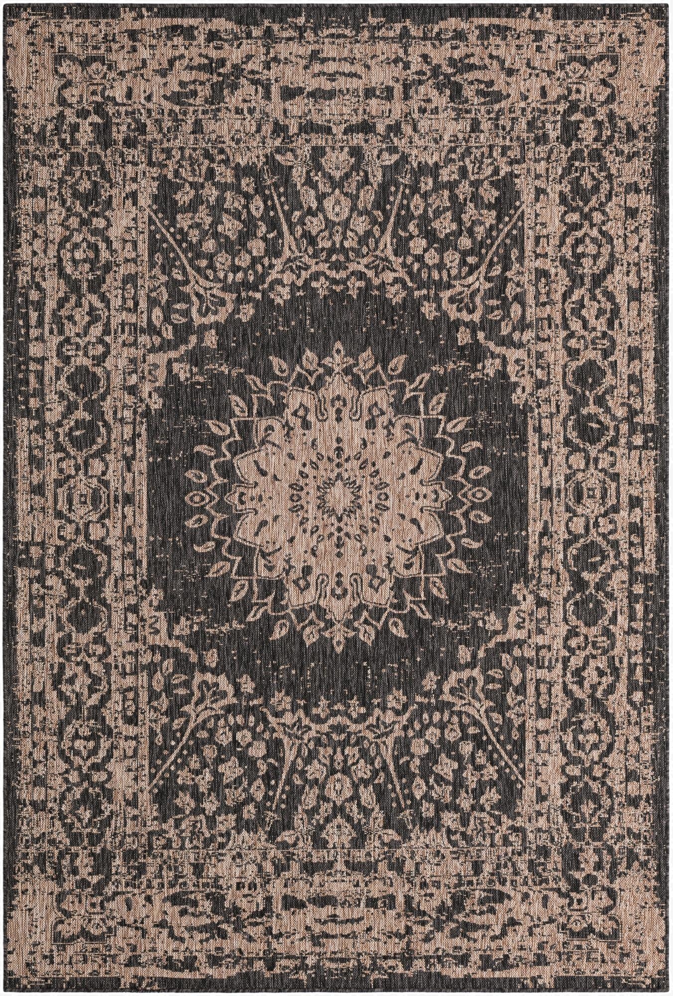 Primary image 6' x 9'  Washable Traditional Indoor / Outdoor Rug
