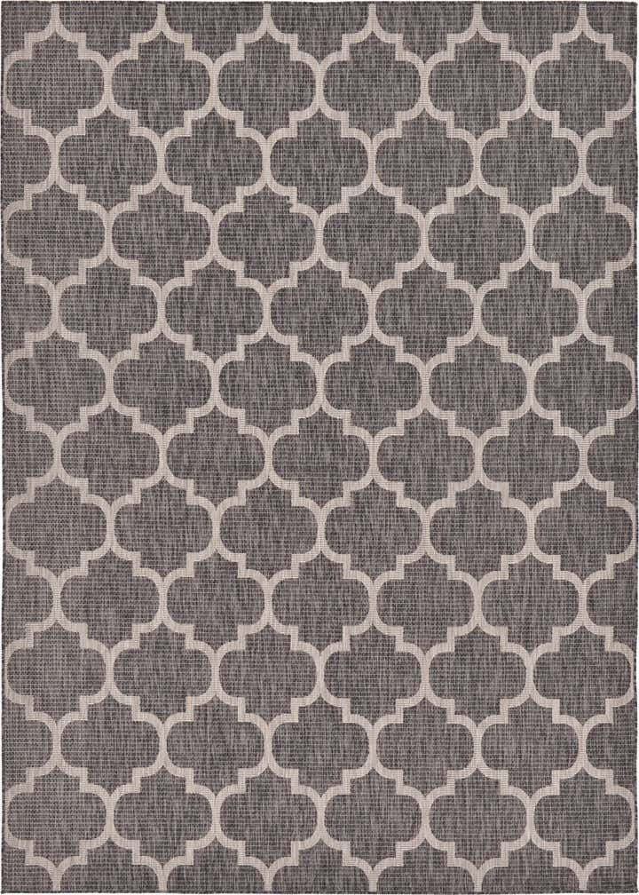 7' 10 x 11' Easy-Clean Trellis Indoor / Outdoor Rug