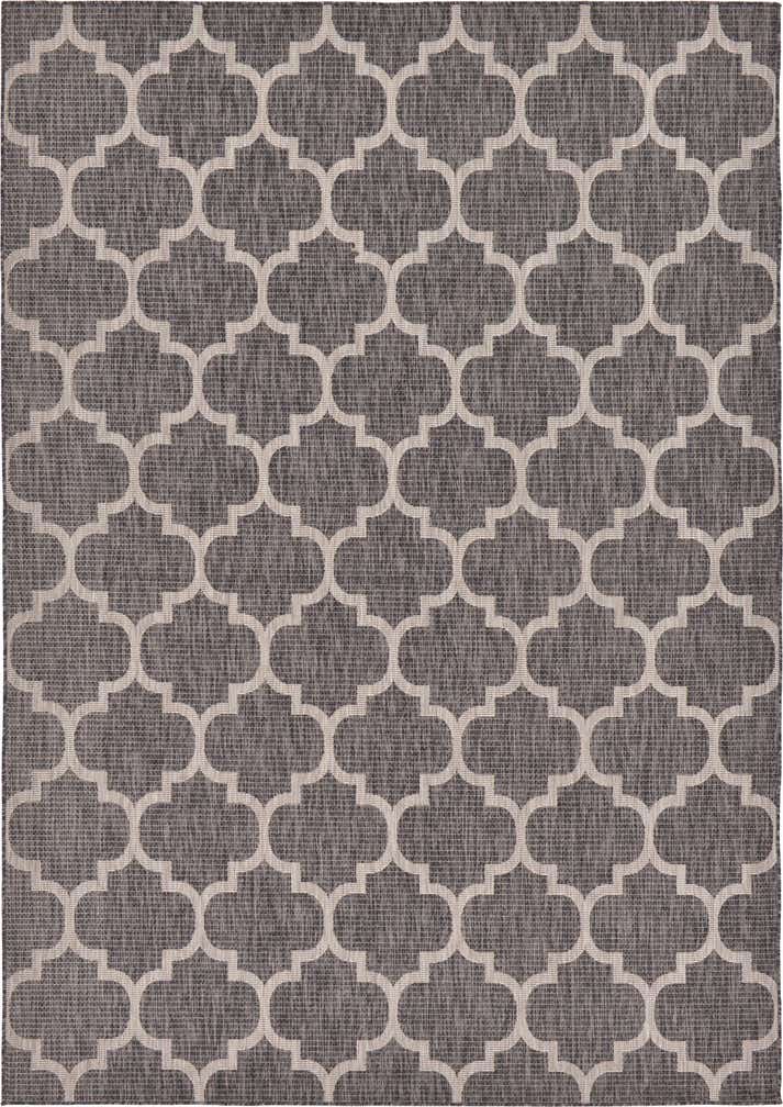 7' 10 x 11' Easy-Clean Trellis Indoor / Outdoor Rug