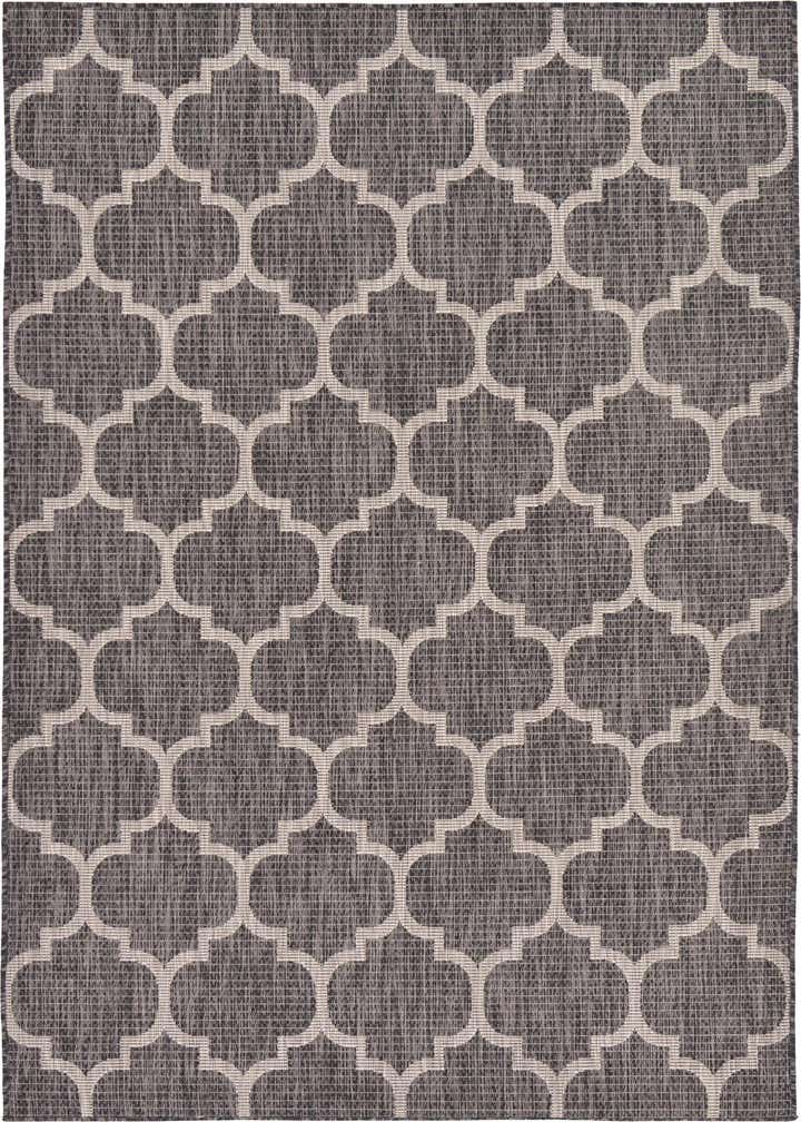 5' 3 x 8' Easy-Clean Trellis Indoor / Outdoor Rug