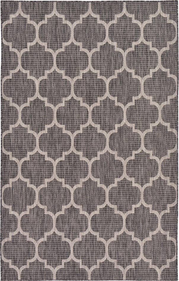 Detail image of 5' 3 x 8' Easy-Clean Trellis Indoor / Outdoor Rug