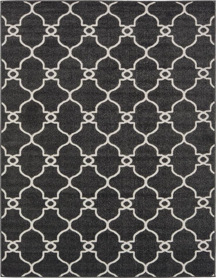Detail image of 5' x 8' Easy-Clean Trellis Indoor / Outdoor Rug