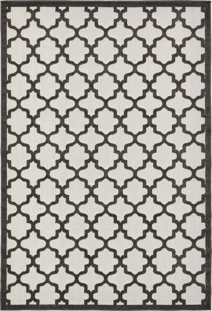 6' x 9' Easy-Clean Trellis Indoor / Outdoor Rug