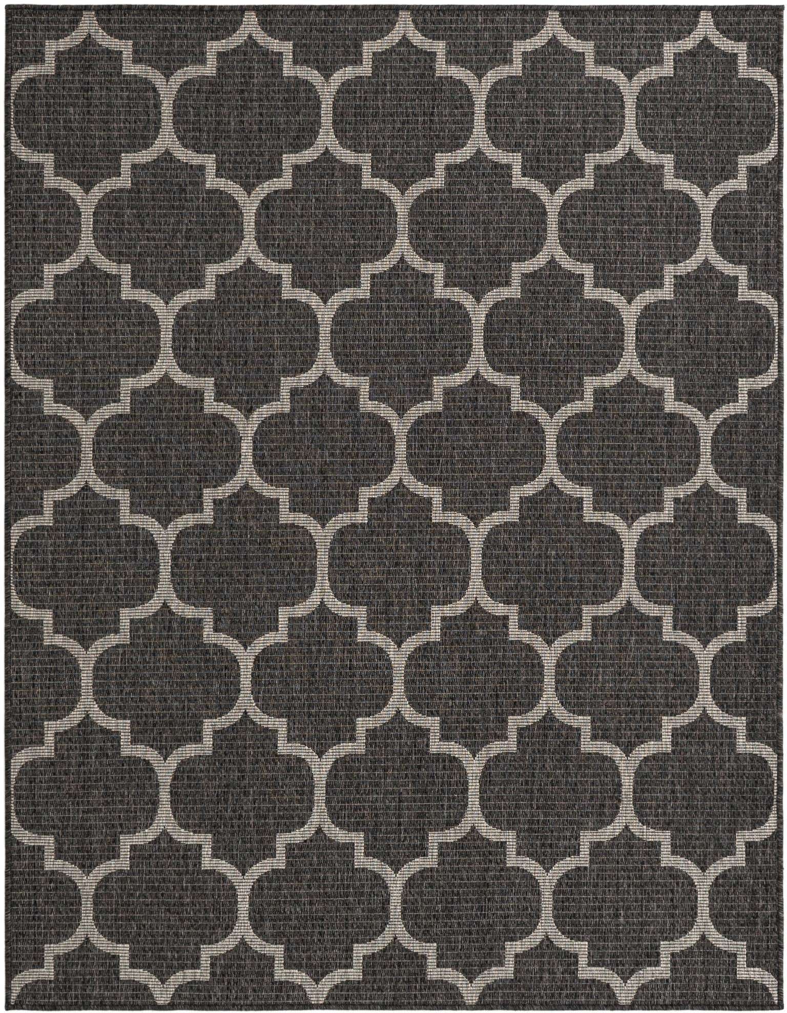 5' 3 x 7' Easy-Clean Trellis Indoor / Outdoor Rug
