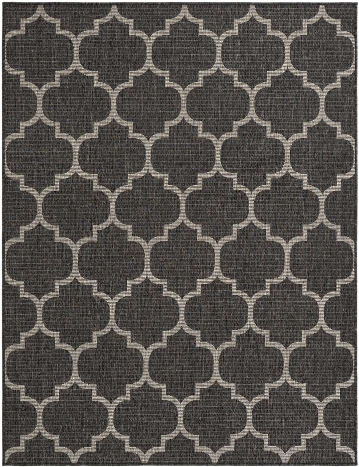 5' 3 x 7' Easy-Clean Trellis Indoor / Outdoor Rug