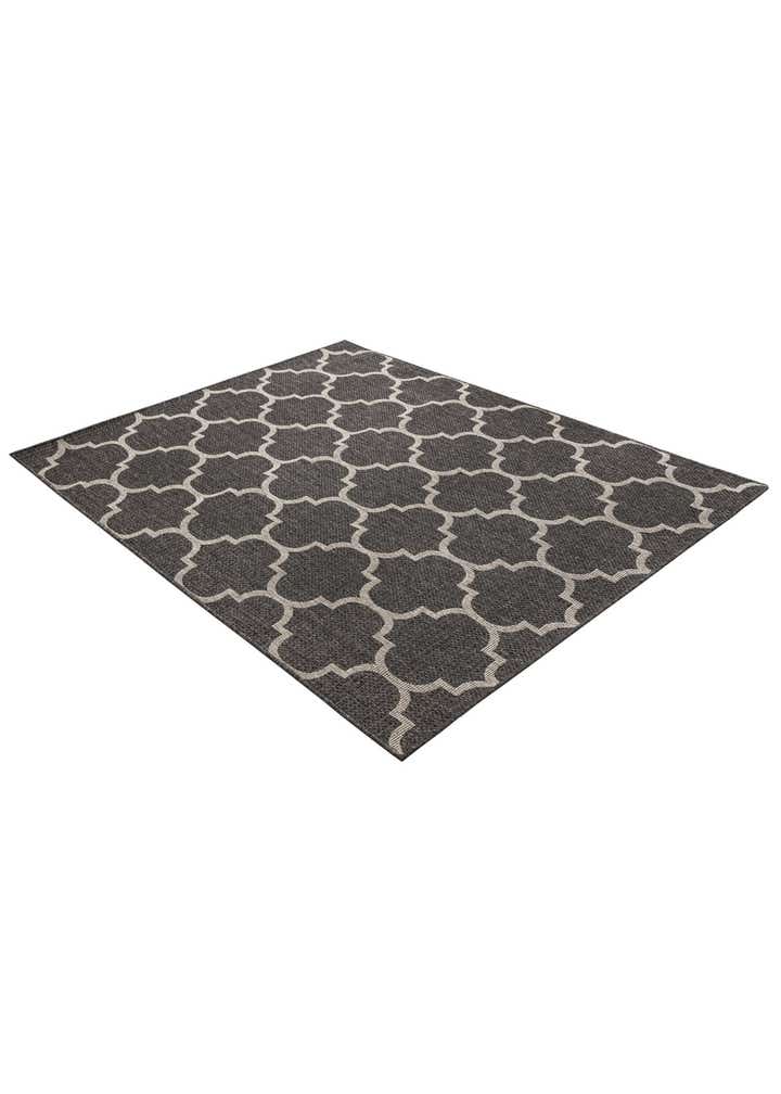 5' 3 x 7' Easy-Clean Trellis Indoor / Outdoor Rug