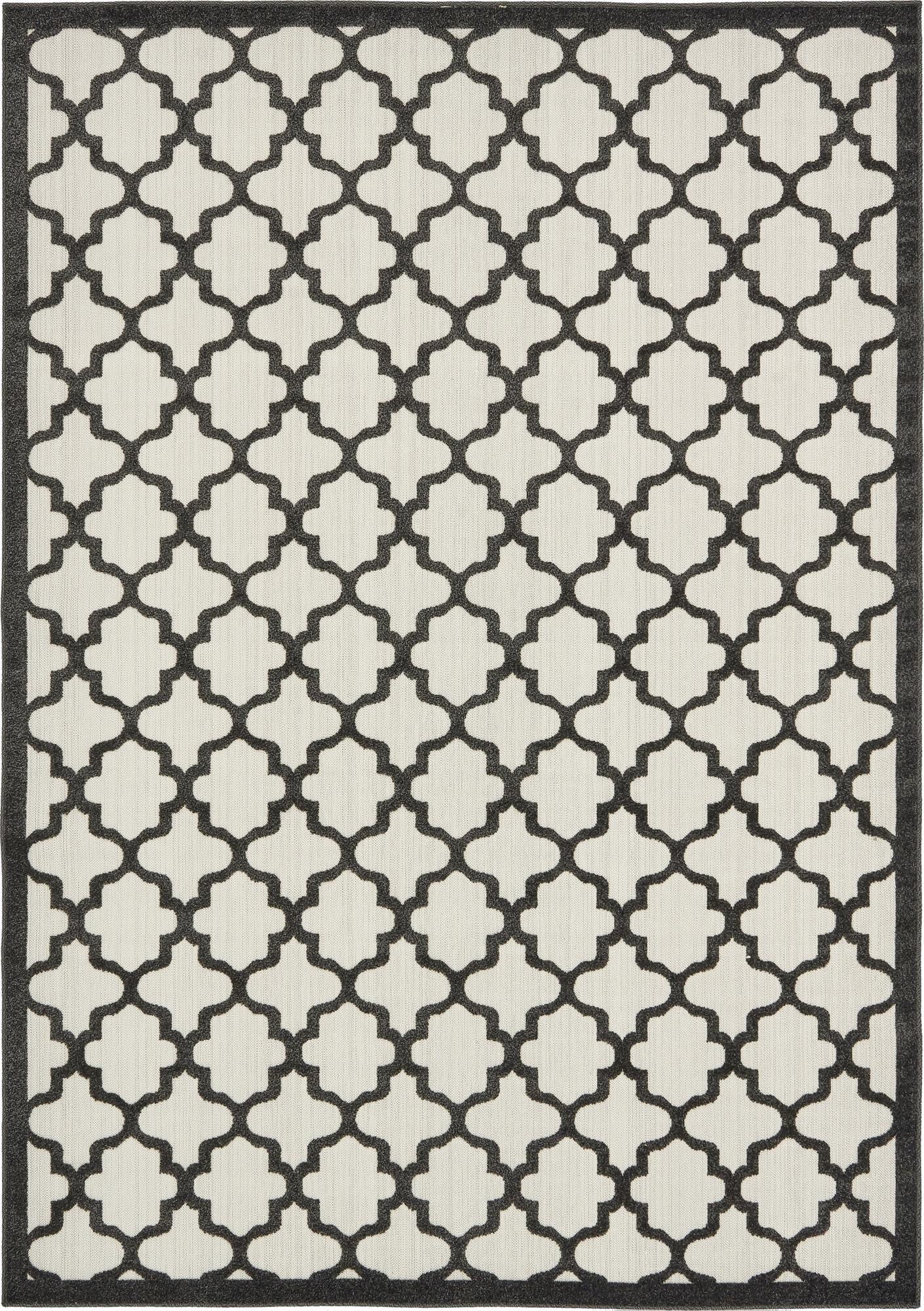 7' x 10'  Washable Trellis Indoor / Outdoor Rug