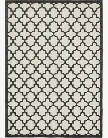7' x 10' Easy-Clean Trellis Indoor / Outdoor Rug