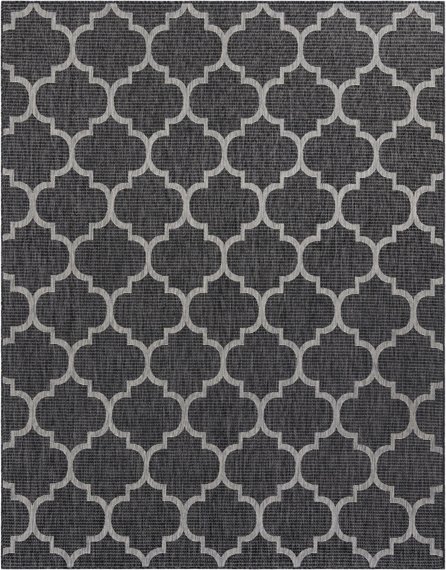 7' 10 x 10'  Washable Trellis Indoor / Outdoor Rug