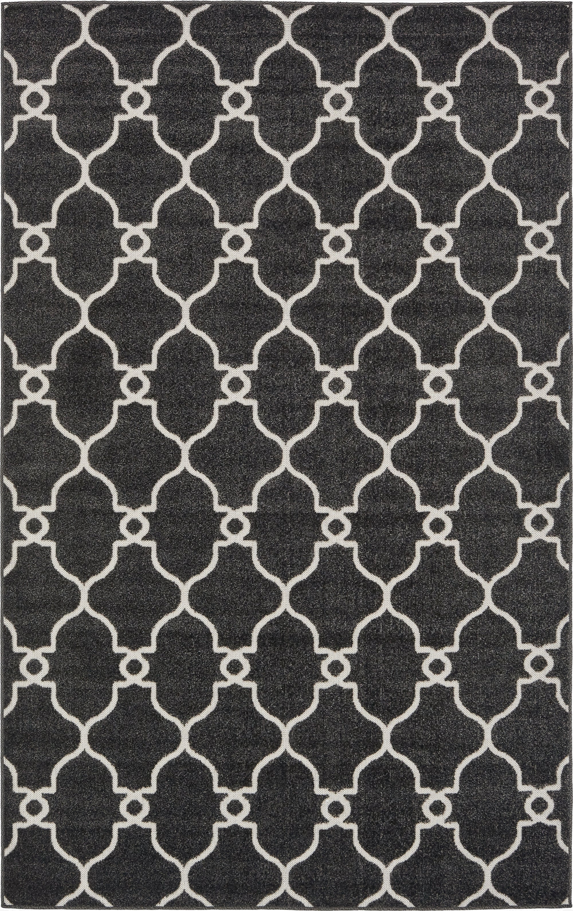 5' x 8'  Washable Trellis Indoor / Outdoor Rug