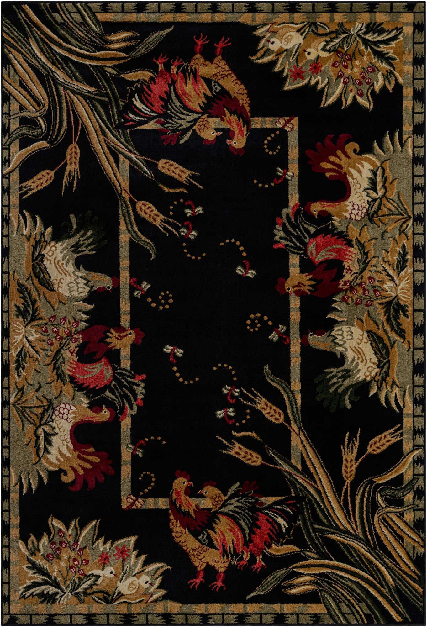 7' x 10' Pastoral Rug