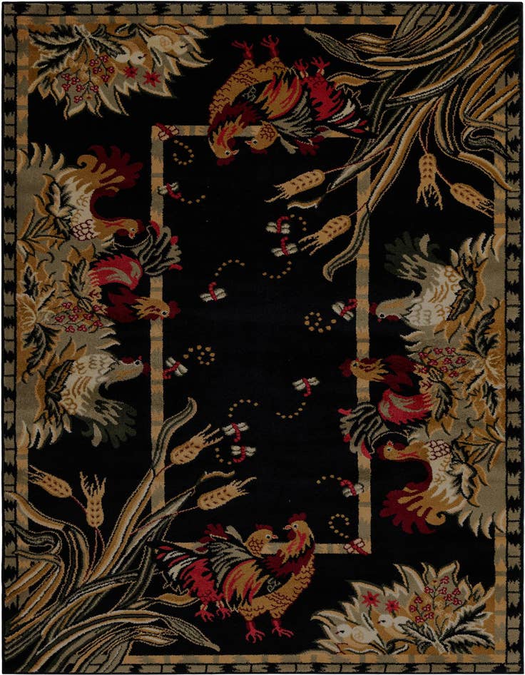 Detail image of 5' 3 x 8' Pastoral Rug