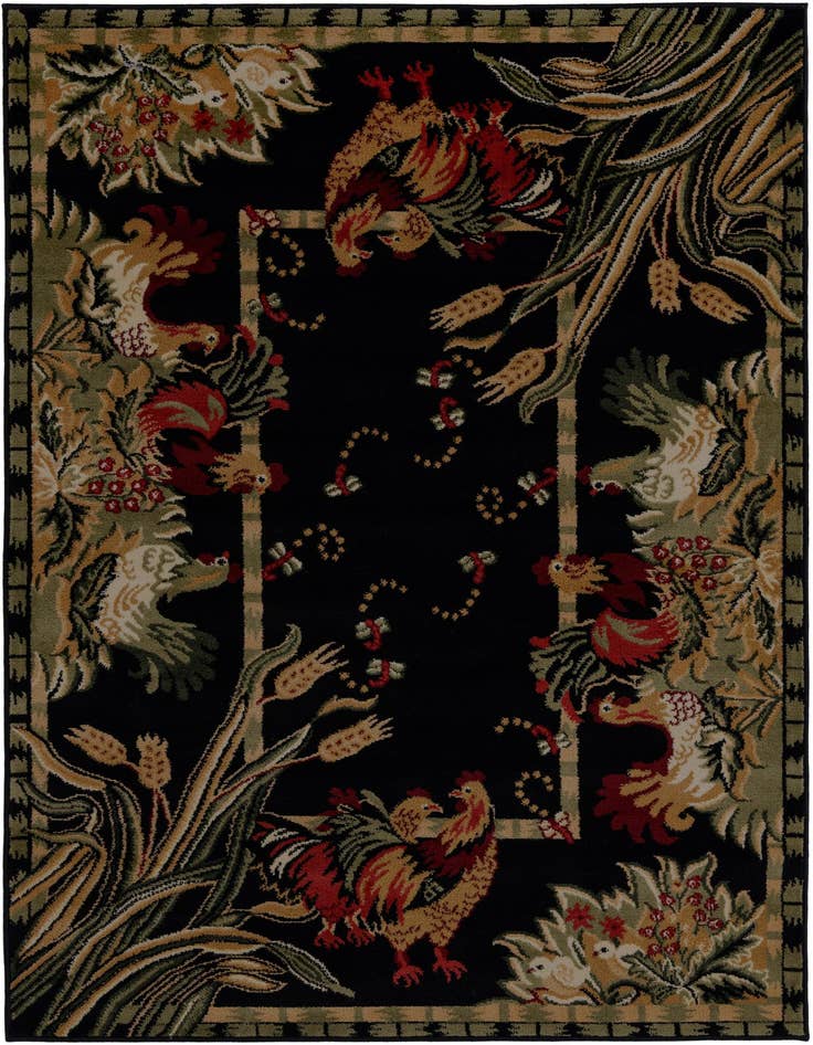 Detail image of 4' x 6' Pastoral Rug