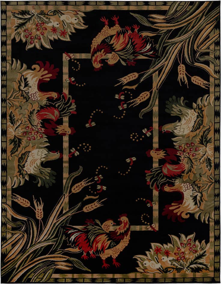 Detail image of 7' 10 x 11' Pastoral Rug