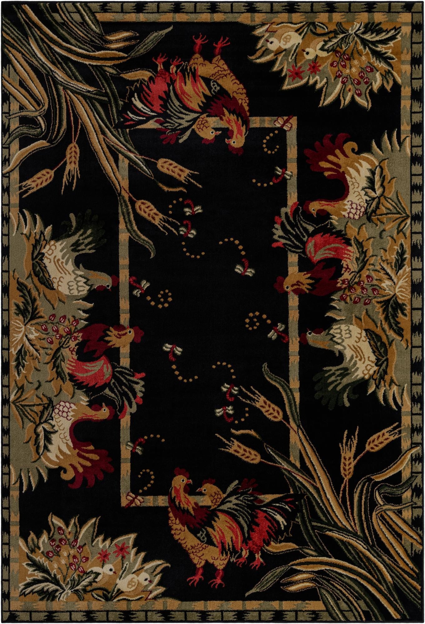 7' x 10' Pastoral Rug