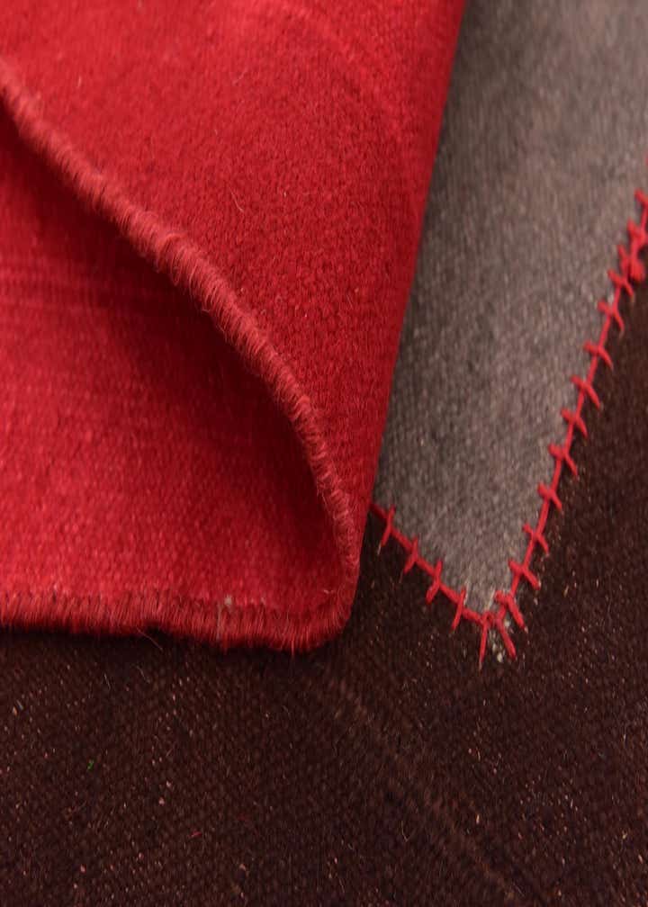 7' 2 x 10' Hand Woven Patchwork Wool Rug