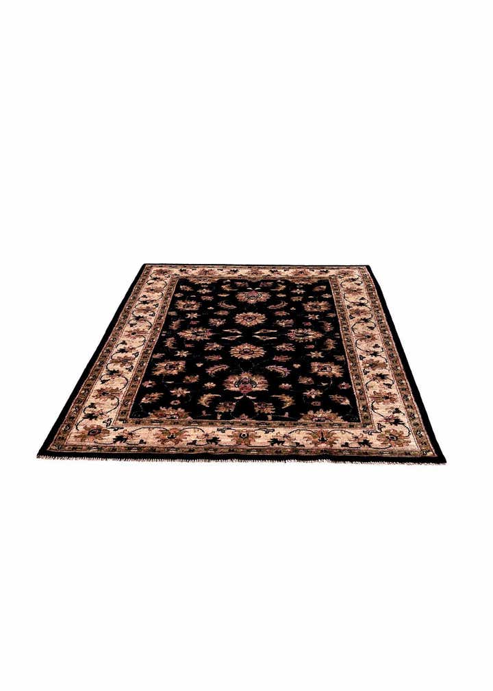 4' 1 x 6' 3 Hand Knotted Pershawar Ziegler Rug