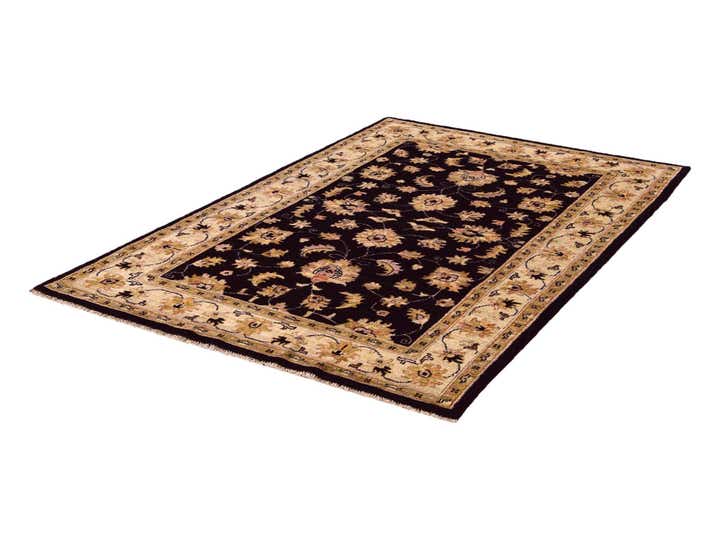 4' 1 x 6' 3 Hand Knotted Pershawar Ziegler Rug