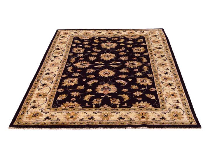 4' 1 x 6' 3 Hand Knotted Pershawar Ziegler Rug