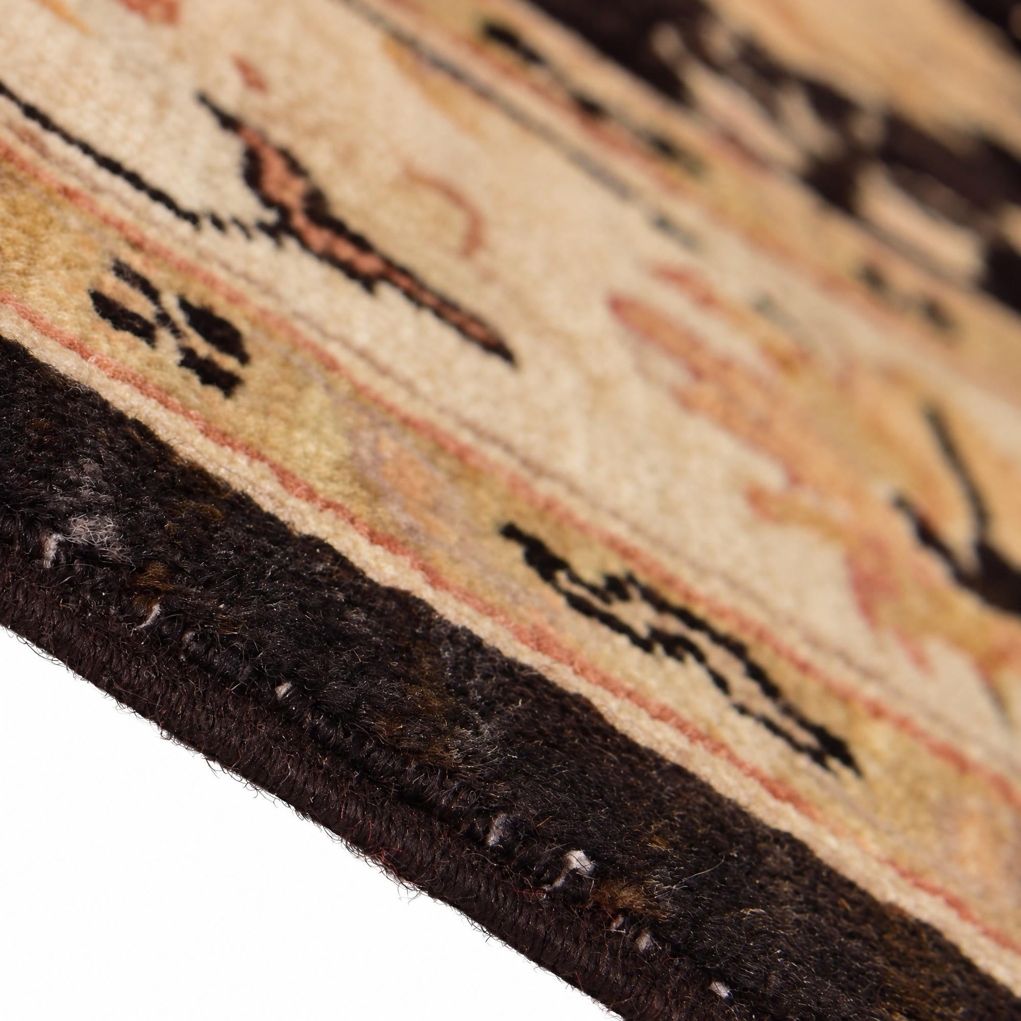 125cm x 190cm Hand Knotted Pershawar Ziegler Rug
