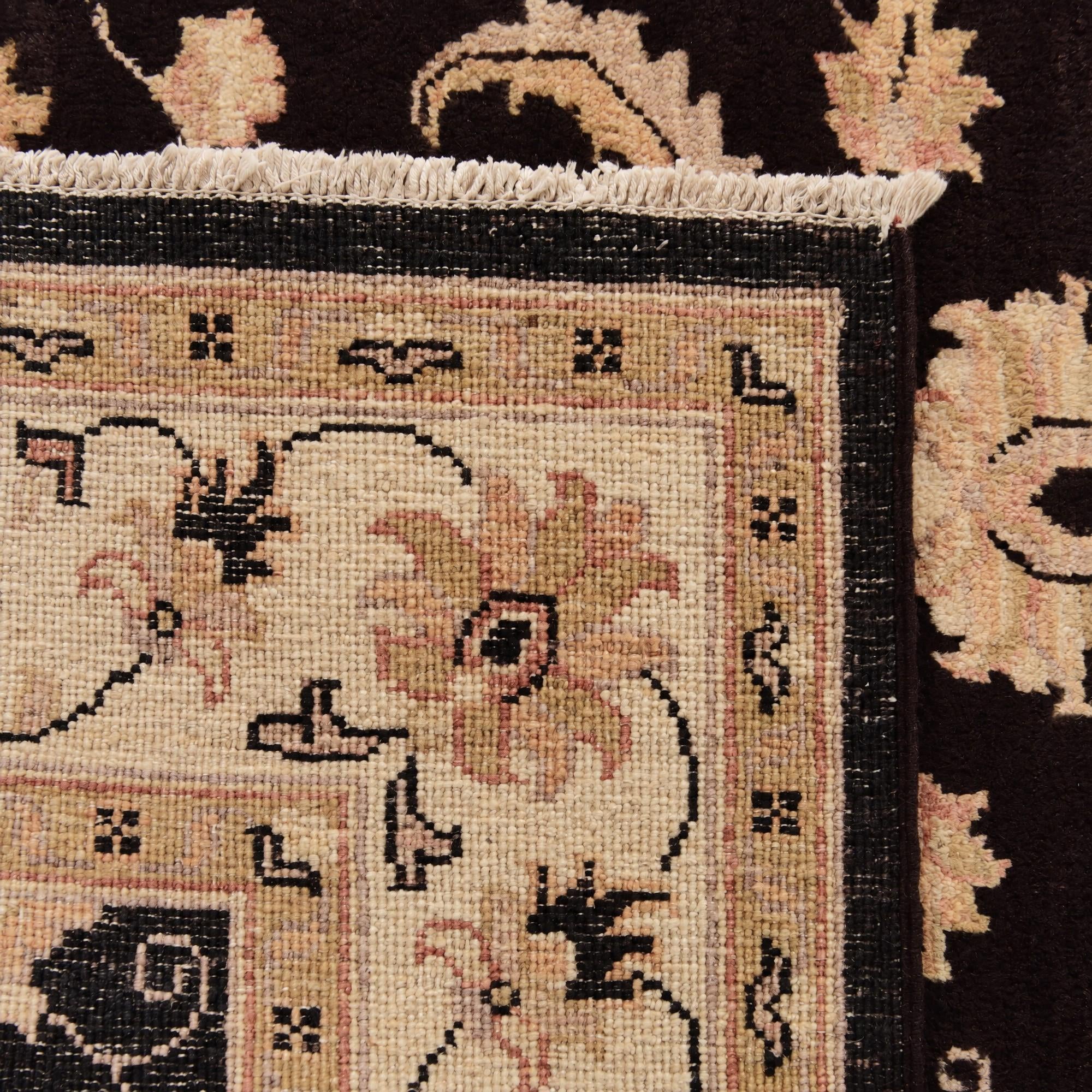 125cm x 190cm Hand Knotted Pershawar Ziegler Rug