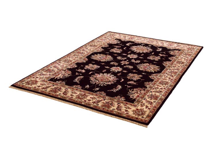 Detail image of 4' 1 x 6' 1 Hand Knotted Pershawar Ziegler Rug