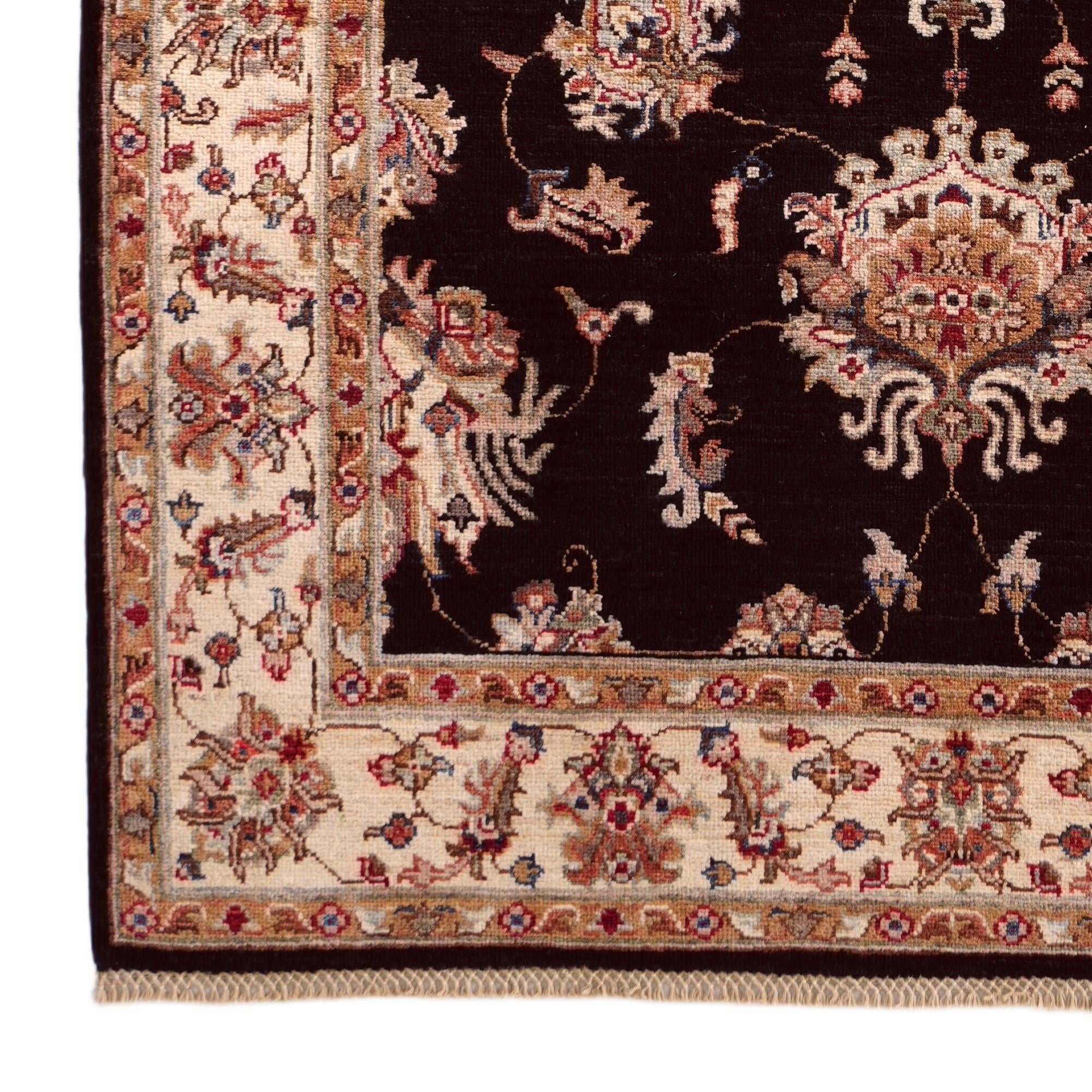 4' 1 x 6' 1 Hand Knotted Pershawar Ziegler Rug