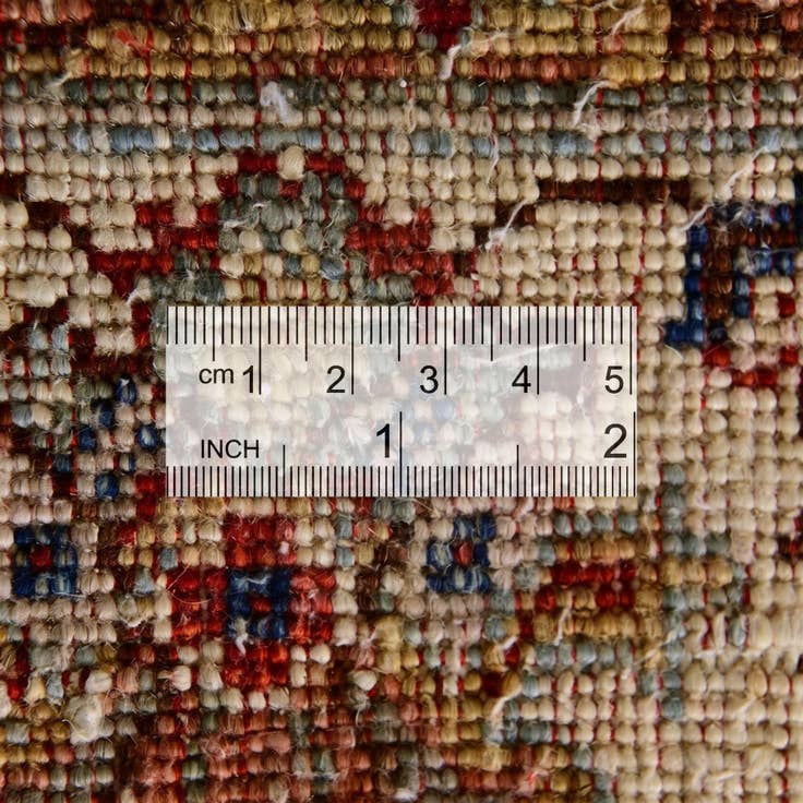 Detail image of 4' 1 x 6' 1 Hand Knotted Pershawar Ziegler Rug