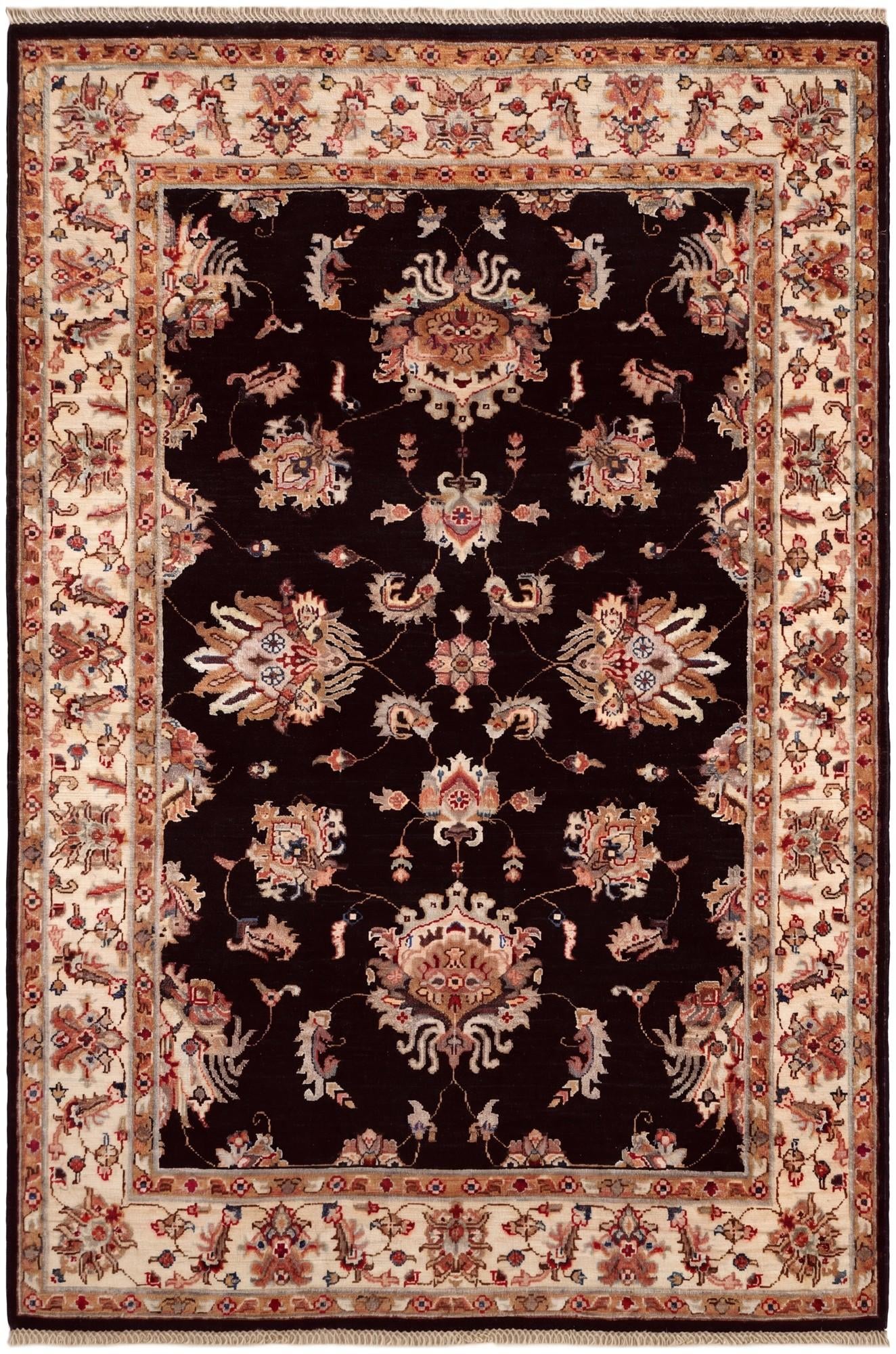 4' 1 x 6' 1 Hand Knotted Pershawar Ziegler Rug