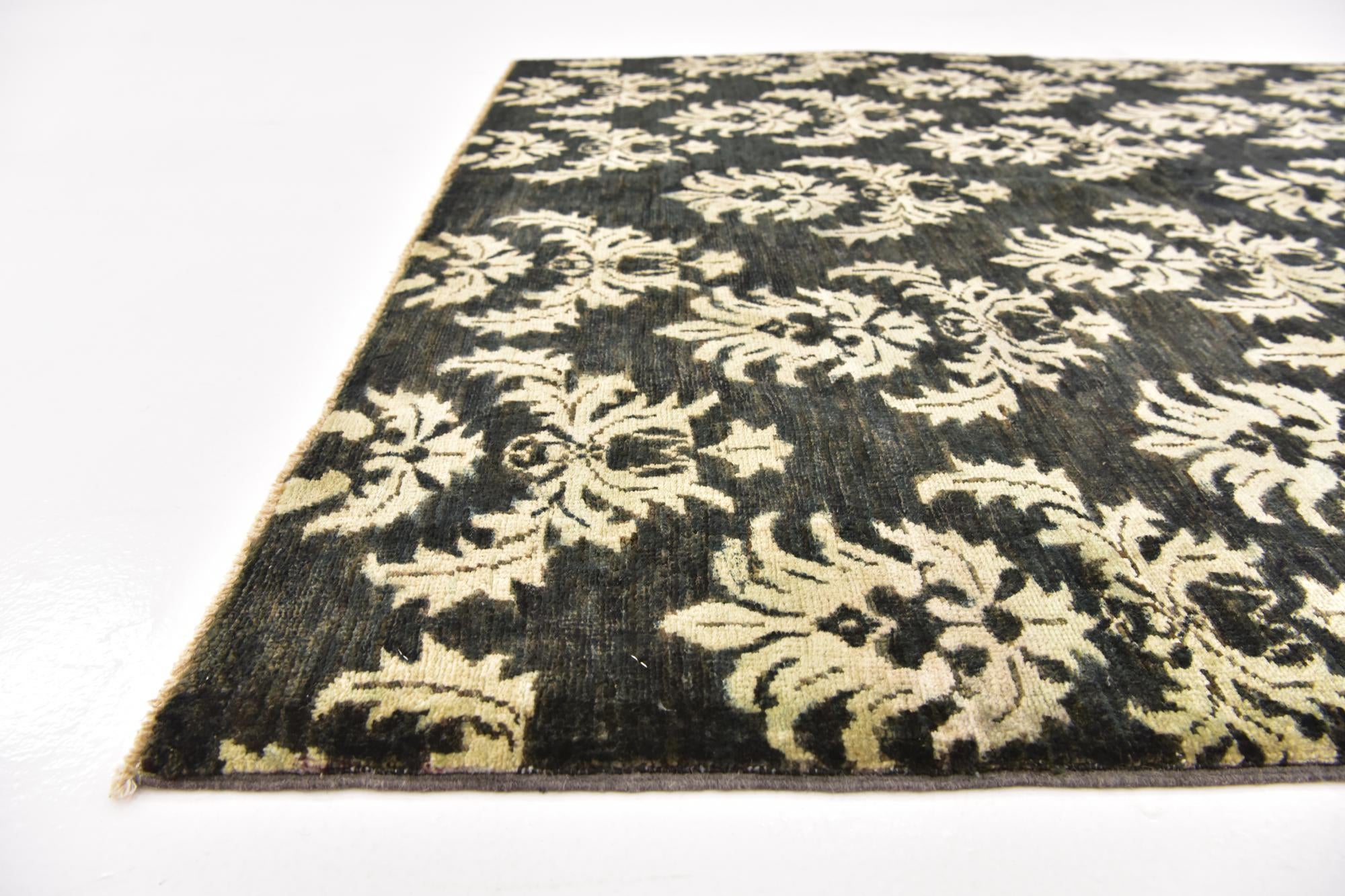 5' x 6' 4 Hand Knotted Peshawar Ziegler Oriental Rug