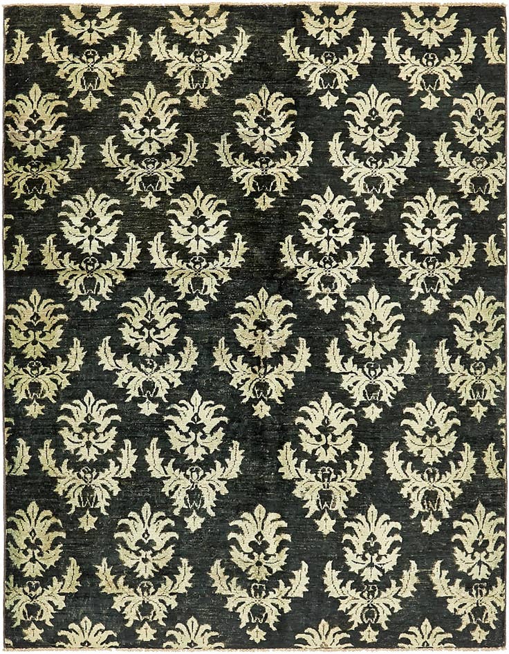 Detail image of 5' x 6' 4 Hand Knotted Peshawar Ziegler Oriental Rug